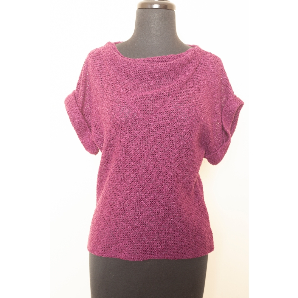 Vintage knit  semi sheer blouse